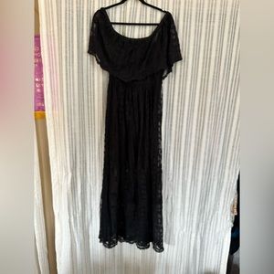 Black lace dress